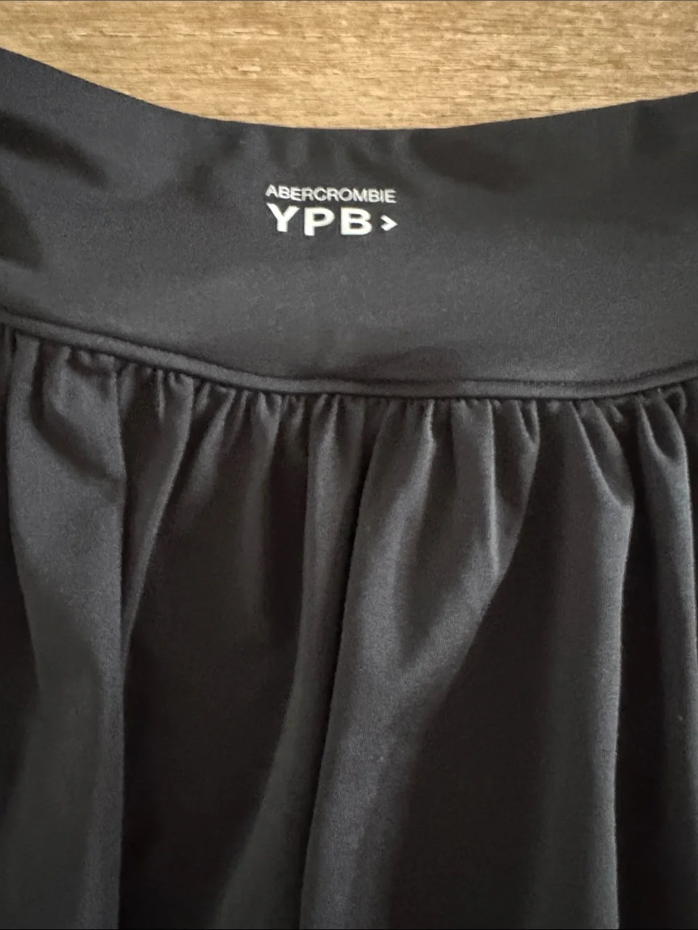 Black Abercrombie kids athletic skort